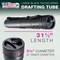Large Poster Tube - Telescoping Adjustable 31-5/8" to 53-3/4" - Durable 5-1/2" Diameter Storage Tube - Art Poster Carrier Holder & Blueprint Storage Drafting Tube Travel & Protection
